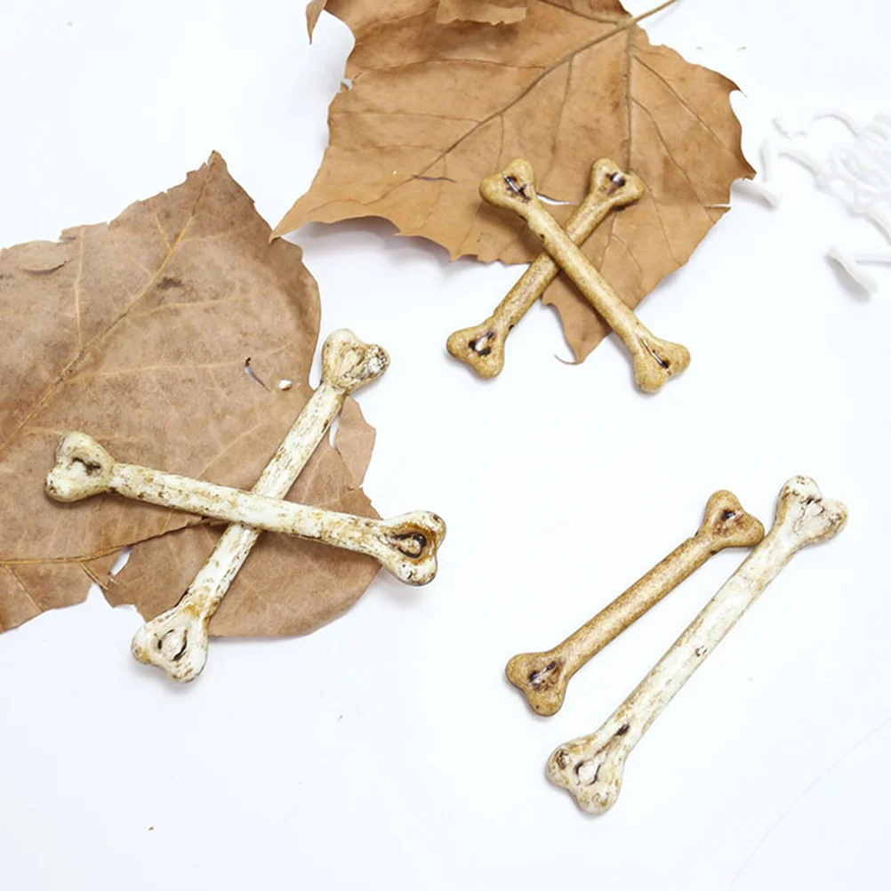 Artificial Bone Model Plastic Human Halloween Charm Bones Prank Props Unique Decorations Decorative DIY Small 20 Pcs