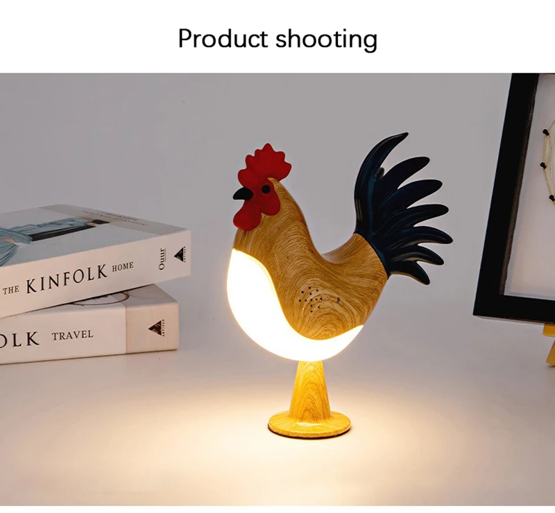 Decorative Night Lights Simulated Animal Funny Easter Home Decor Party Carnival Chicken Lamp Chick Night Light Ornaments