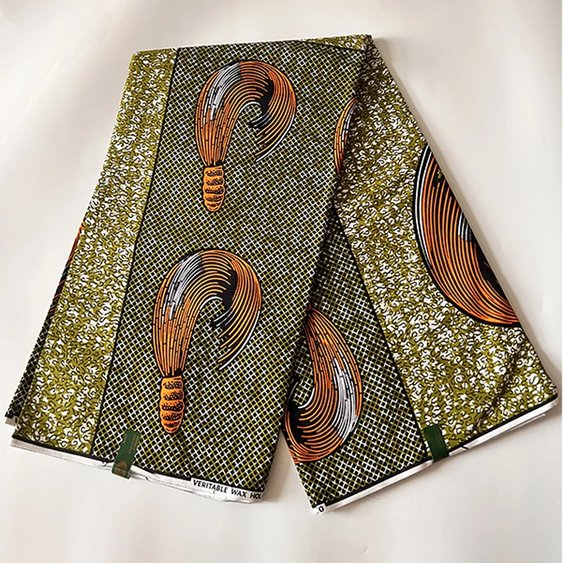 Ghana wax fabric pagne Africa high quality 100% cotton African wax fabric printed in Holland Ankara style 6yards