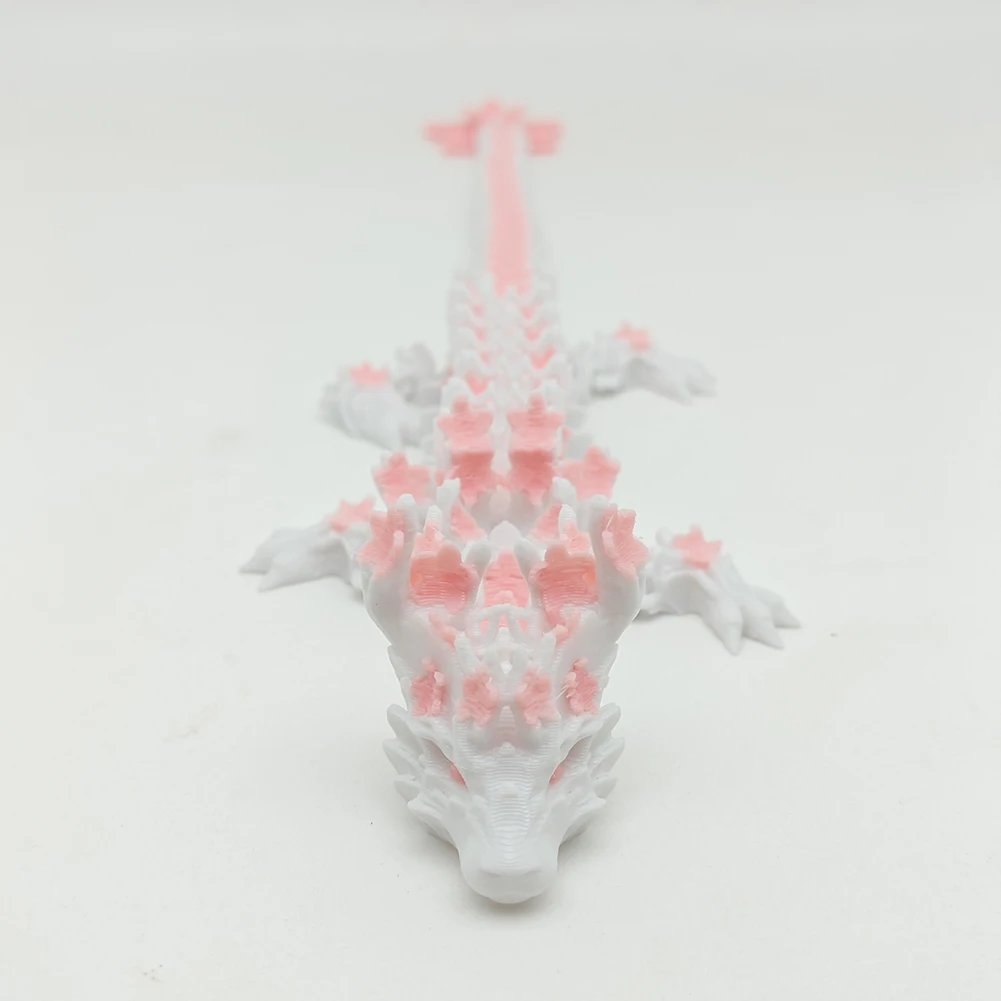 3D Printed Dragon Articulated Dragon Fidget Toy Flexible Joints Dragon Figurine Home Office Decor Birthday Gift for Boys