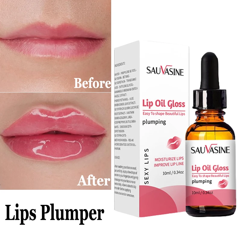Instant Lip Plumper Serum Reduce Fine Lines Dark Lips Anti Drying
