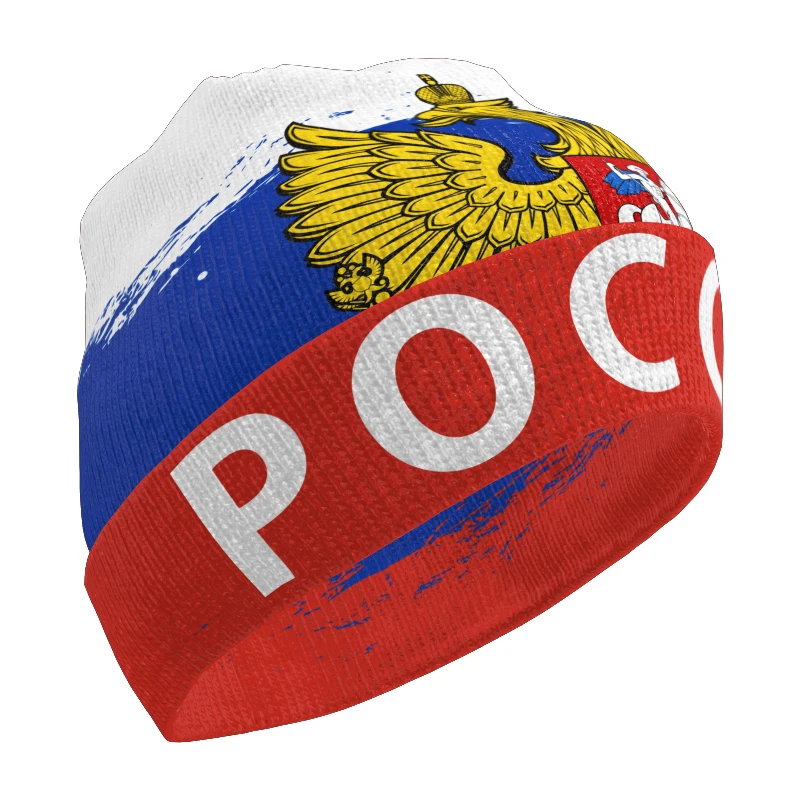 

Russia Knitted Hat Custom Winter Cold Pullover Russian Empire Moscow Rus Flag Warm Cccp Ussr Cap Ru Hip Hop Soviet Union Beanies