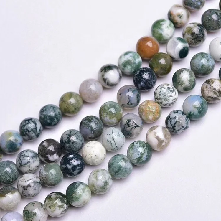 

Оптовая продажа, полудрагоценный камень, натуральный кварц, кристалл, мох, агат, бусины из драгоценного камня