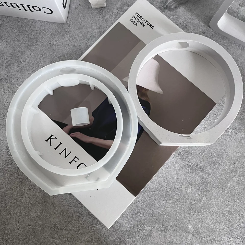1 set di stampi in silicone per vasi di fiori, contenore per piante idroponiche fai da te, stampo in silicone per vasi di fiori, stampo per stazione di allevamento di fiori