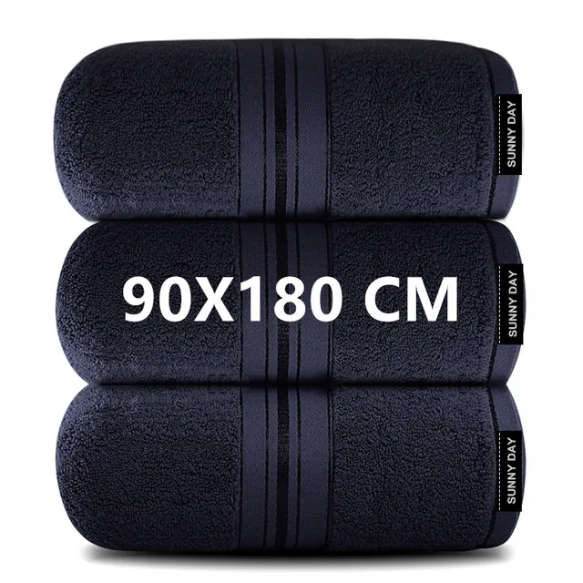 Serviette de bain épaisse 100% coton pour adulte, super absorbante, douce pour la peau, lavage du visage, salle de bain 1