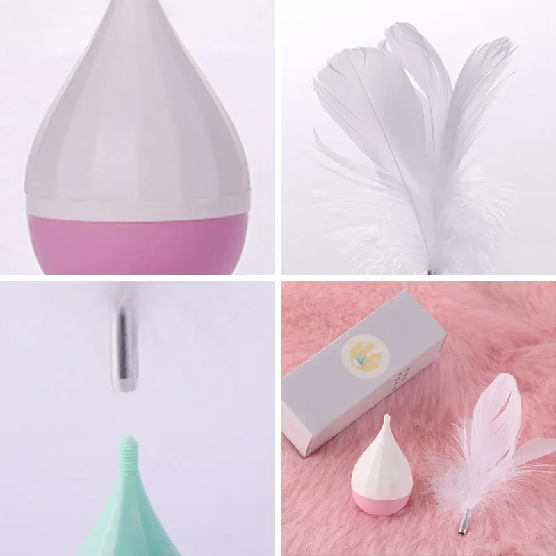 Cat Toy Tumbler Feather Teaser Toys For Cats Pet Playing Scratch Kitten Puzzle Interactive Toys Pet Cat Rolling