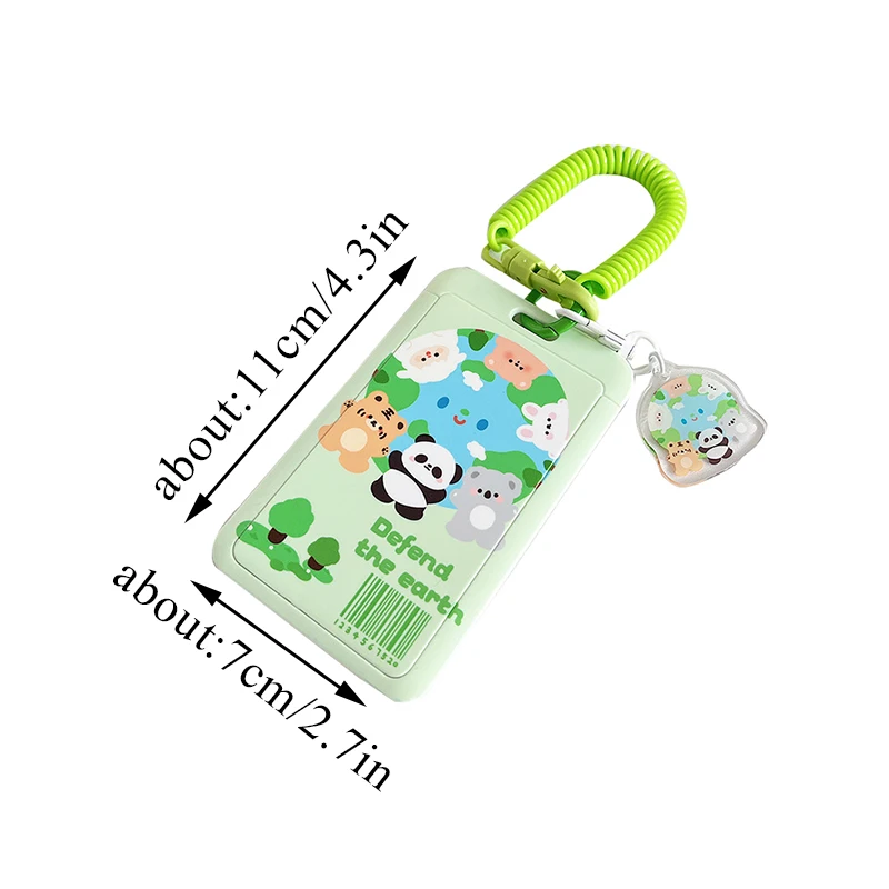 INS Kitten tulip Photocard Holder Cartoon Ins Idols Cards Cover with Keychain Students Card Protectors ID Bank Cards Case acrylic display holder,display case