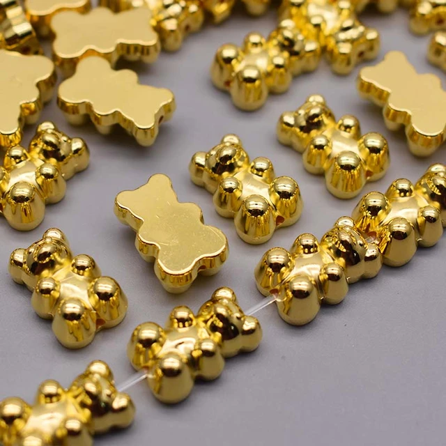 Golden Yellow Gummy Bear Charms