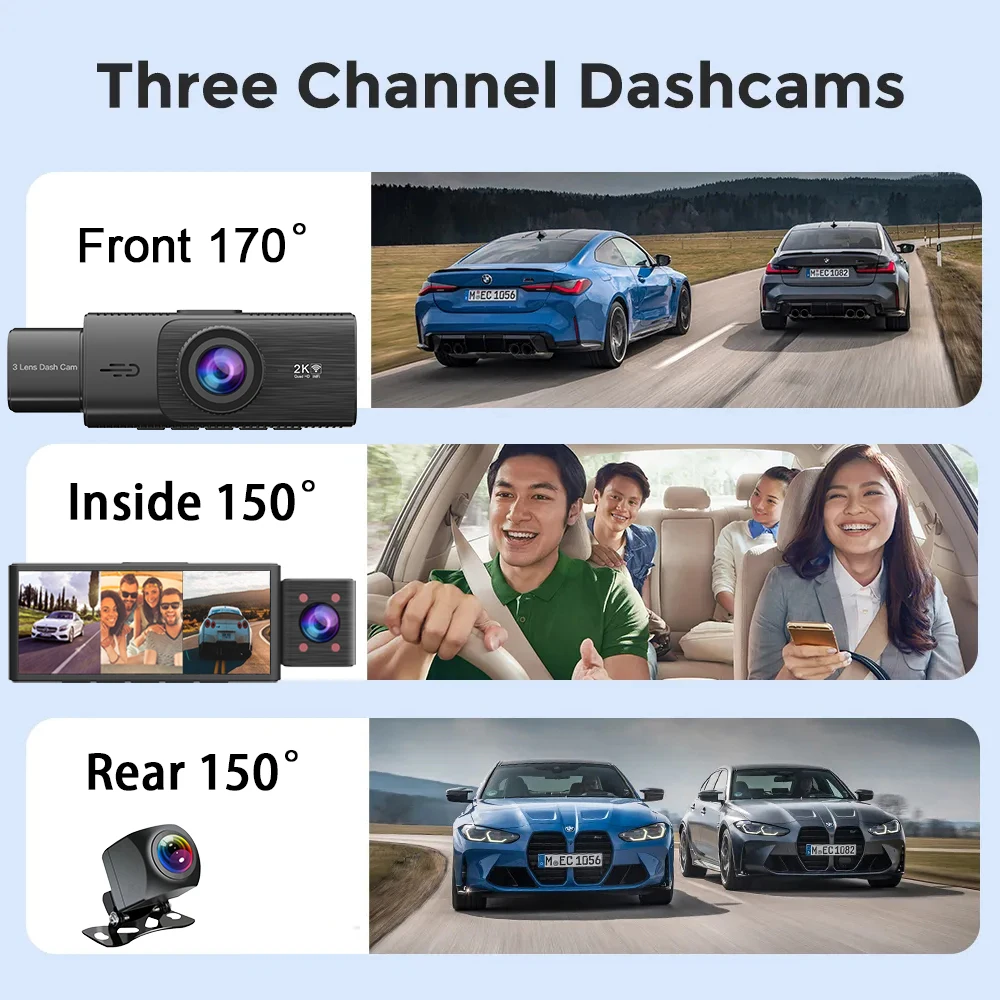  DVR  , GPS IR ߰ ð, 24 ð   ķڴ, 3 ä WiFi  ķ, 2K 1440P + 1080P