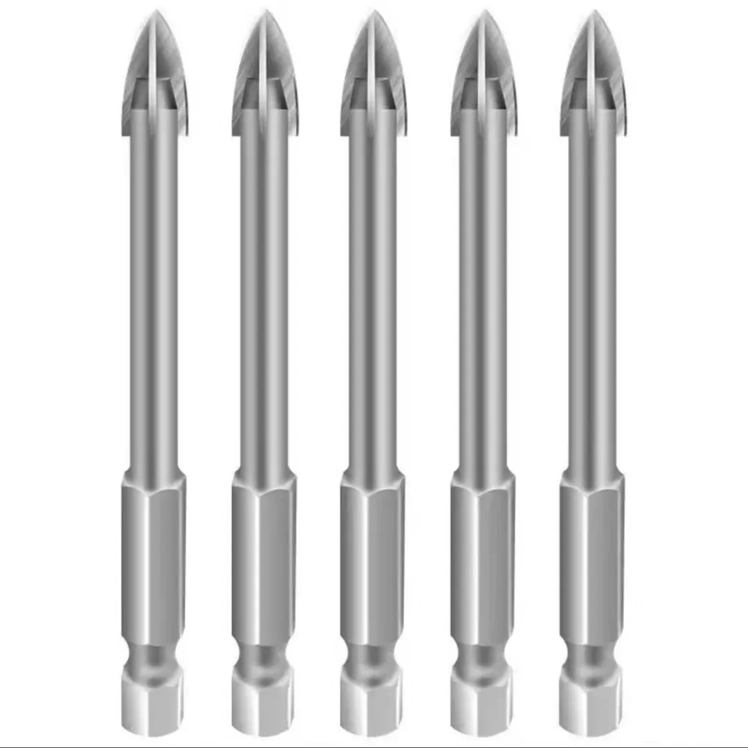 

Four-Blade Diamond Ceramic Tile Master Glass Concrete Alloy Drill Multi-Function Triangle Drill Mixed Set