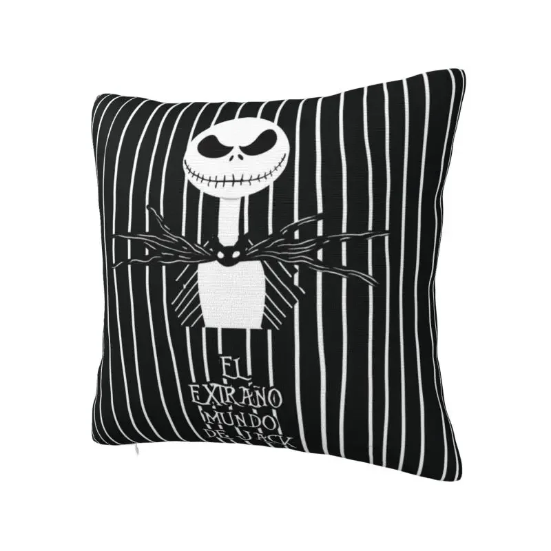 The Nightmare Before Christmas Cushion Cover Polyester Halloween Skull Jack Throw Pillow Case Home Decor Custom Soft Pillowcase cushion cover pillow case cover throw pillow cushions