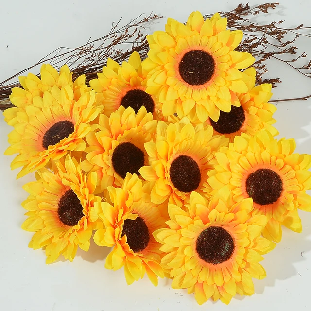 Daisy Flowers Artificial Decor  Artificial Daisy Silk Flower - 10pcs  Artificial - Aliexpress