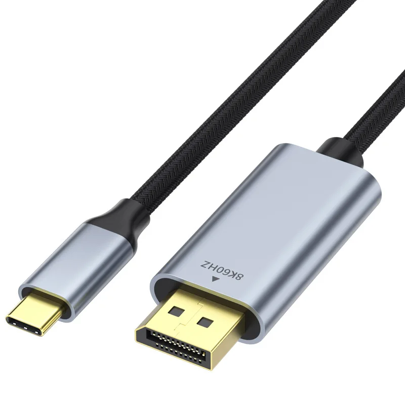 C타입-디스플레이 포트 1.4 케이블 변환기, 32.4Gbps USB C에서 DP 1.4 어댑터, 지지대 다이내믹 HDR, 맥북 에어, 프로 노트북, 모바일용