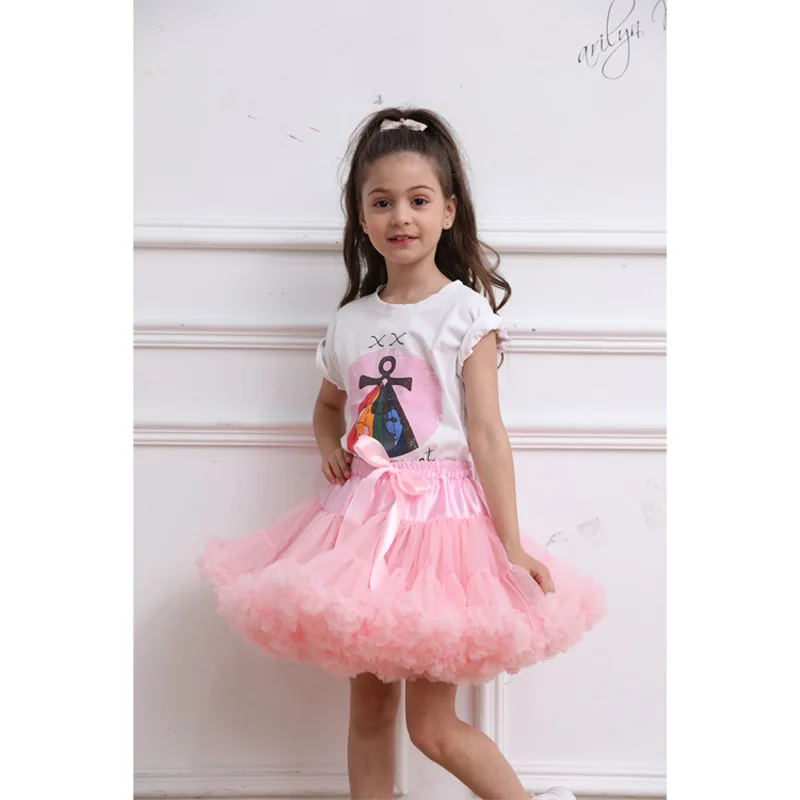 

Girls Multi-Layered Lolita Cosplay Petticoat Puffy Tulle Tutu Skirt Ballet Dance Underskirt