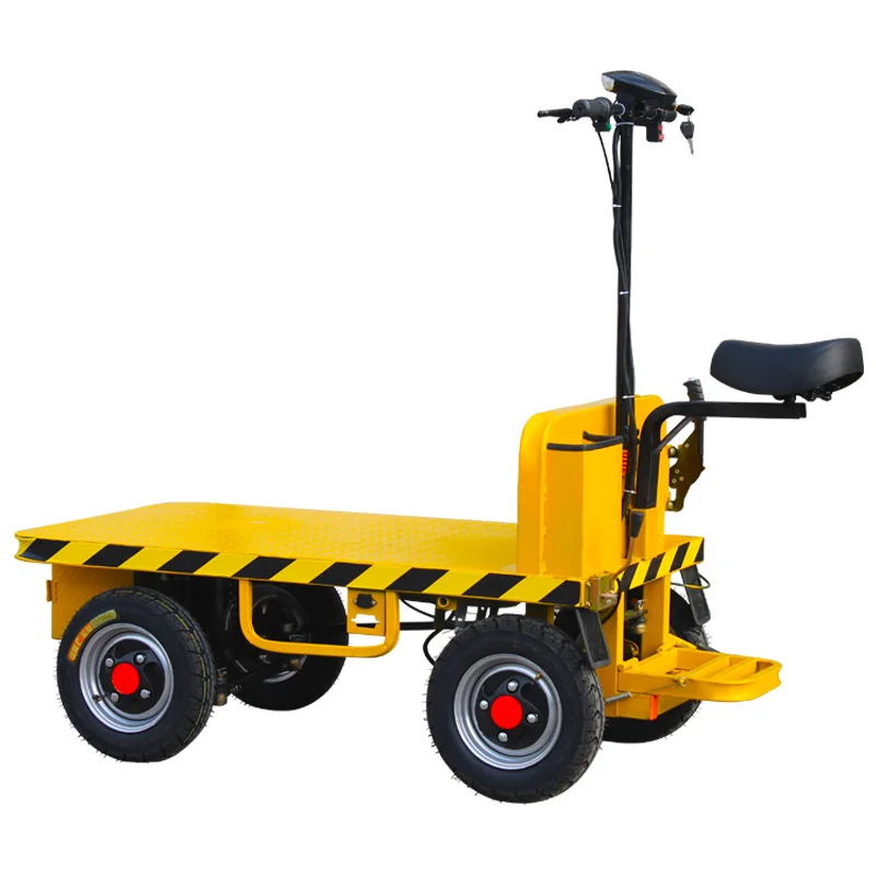 YY Four-Wheel Truck King Cargo Warehouse Trolley Hand Push Construction Site Battery Car electric forklift hydraulic manual tray site warehouse loader truck