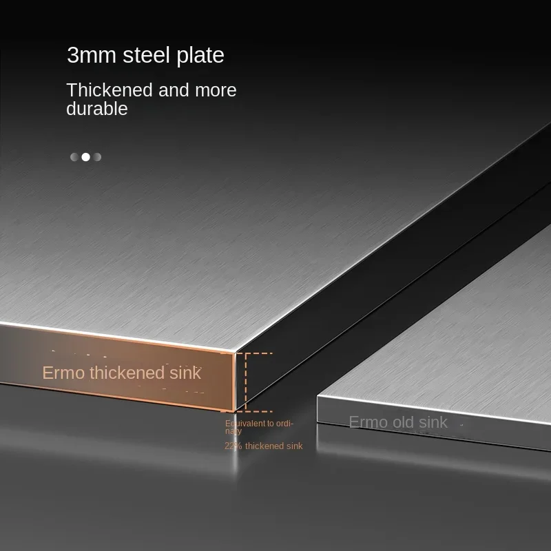 Nano 304 Stainless Steel Sink Waterfall Large Single Slot Kitchen Sink Vegetable Stainless Steel Household Sink 6