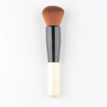 1 pennello rotondo per fondotinta, pennello di precisione per fondotinta liquido, pennello grande per correttore, strumento di bellezza cosmetico B