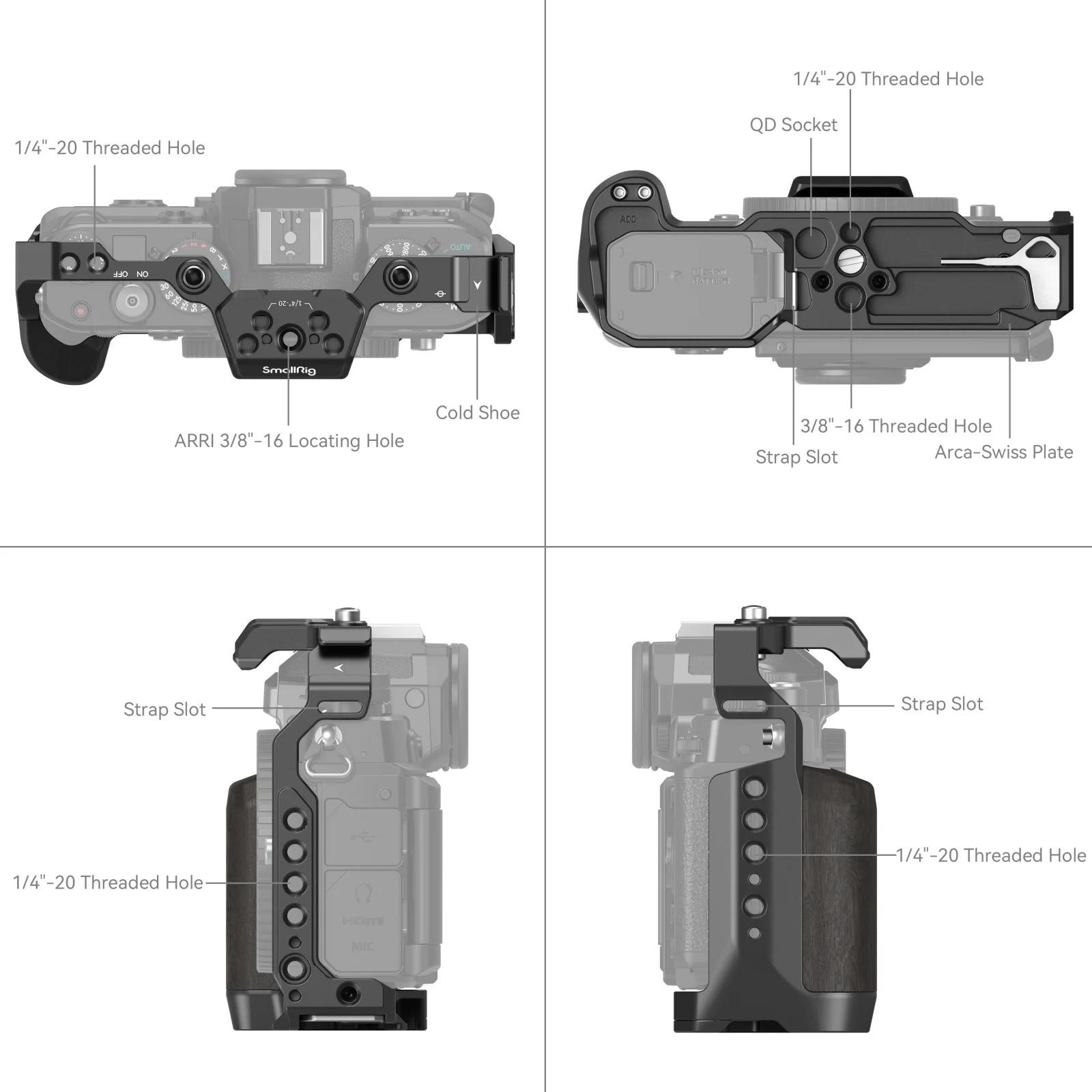 Smallrigカメラケージ、l字型ハンドル、nikon zf、Nikon z f