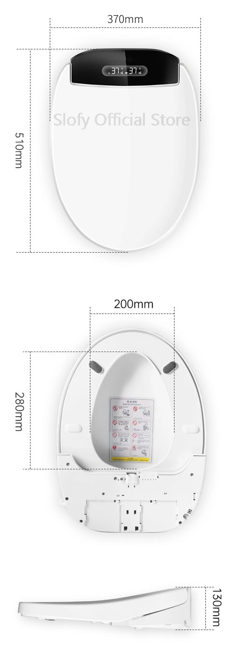 Smart Bidet Toilet Seat Cover with Remote Control