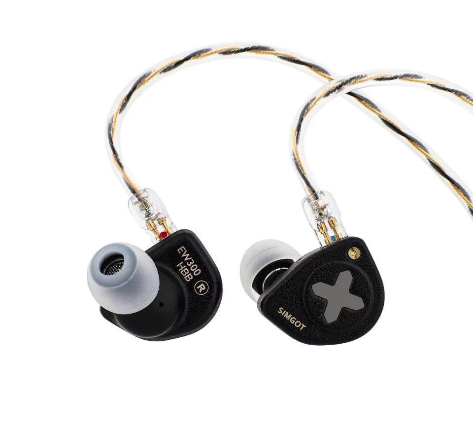 イヤホン SIMGOT EW300 HBB limited edition SIMGOT HBB EW300 1DD+1Planar+1PZT ハイブリッドドライバーインイヤー