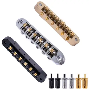 기타 롤러 새들 브릿지, 에피폰 Les Paul Lp 일렉트릭 기타, 6 현악기 실버 블랙 골드 부품