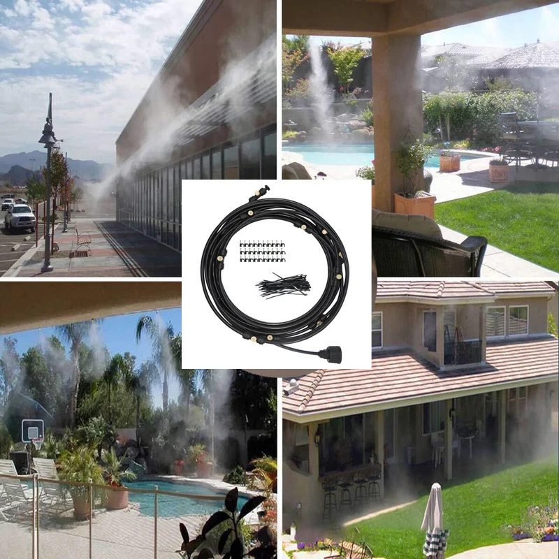Trampoline Water Misting Kit Cooling System Sprayer Irrigation