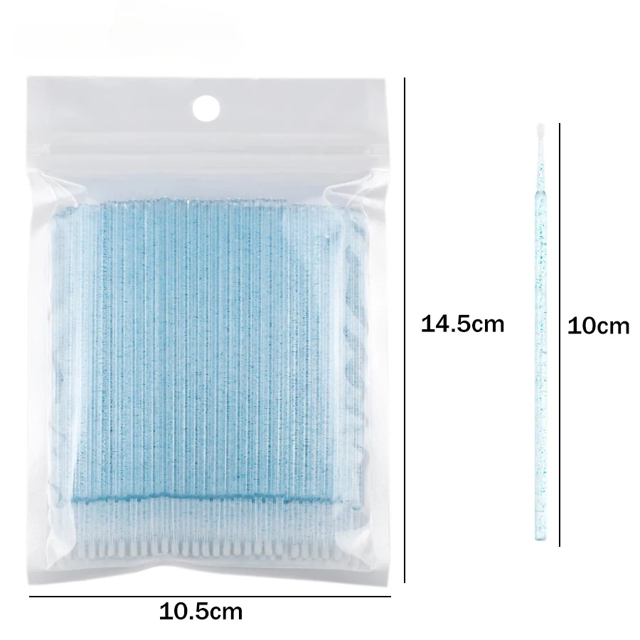 500pcs/lot Micro Brushes for Lash Cleaning Brush Sticks Makeup Tools Extension Brushes Disposable Eyelash Applicator