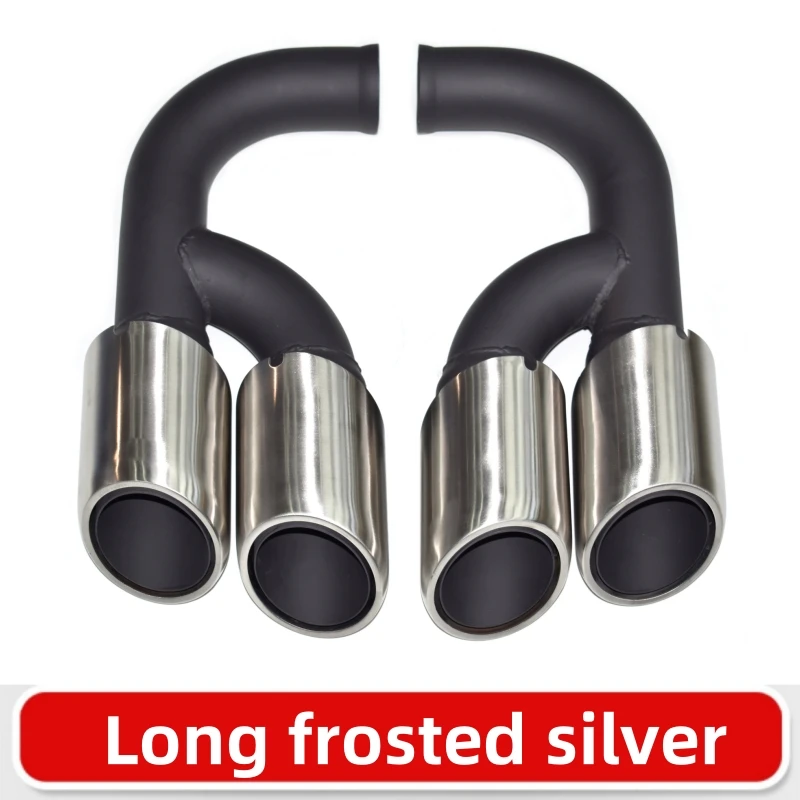Exhaust muffler tip, exhaust pipe muffler, exhaust trim pipe for Porsche Cayenne 2011-2014 958 Exhaust Pipe Upgrade GTS Muffler Tip Nozzle 304 Stainless Steel Exhaust Head