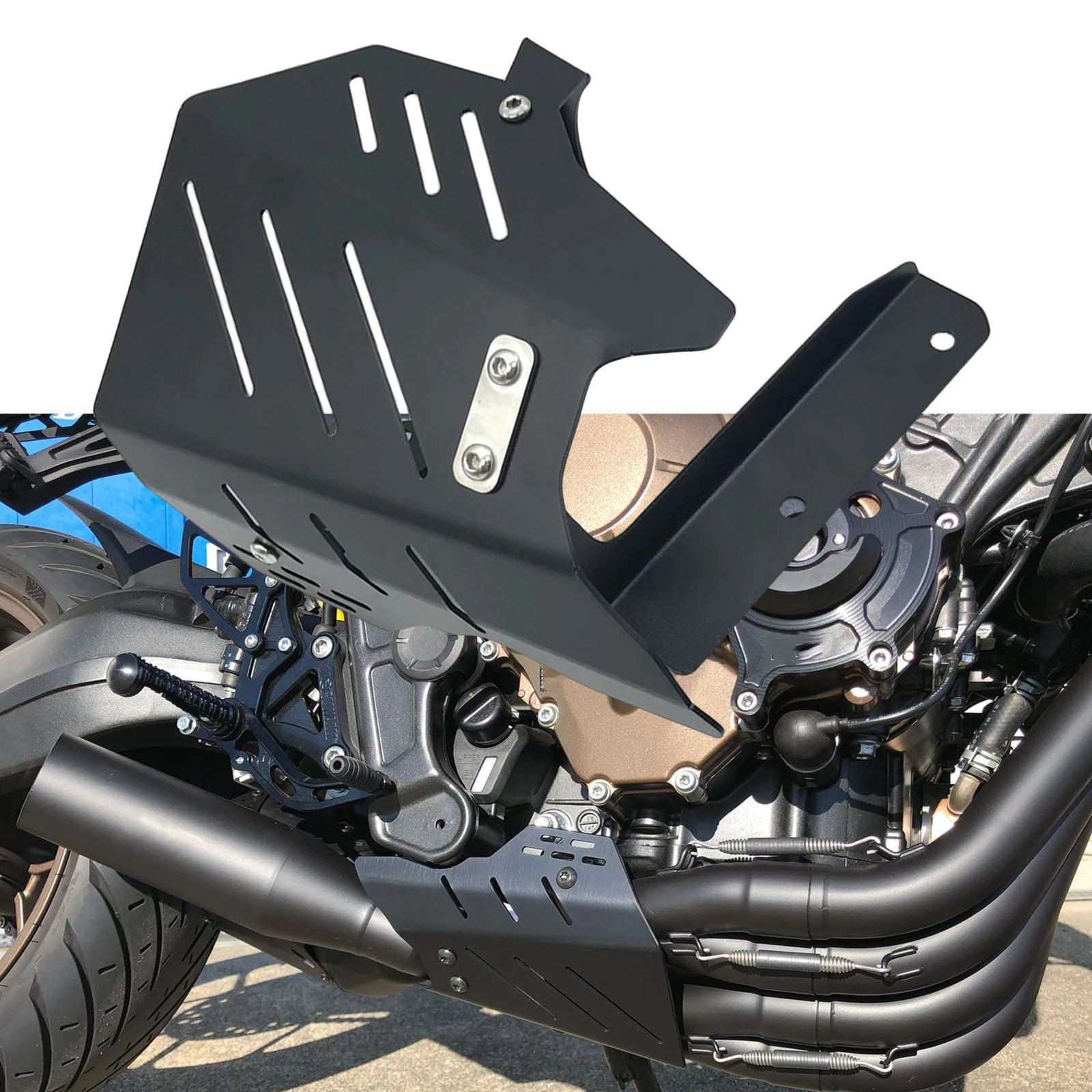 

Защитная крышка рамы выхлопной трубы мотоцикла, боковая защита для Honda CB650R CBR650R 2019 2020 2021