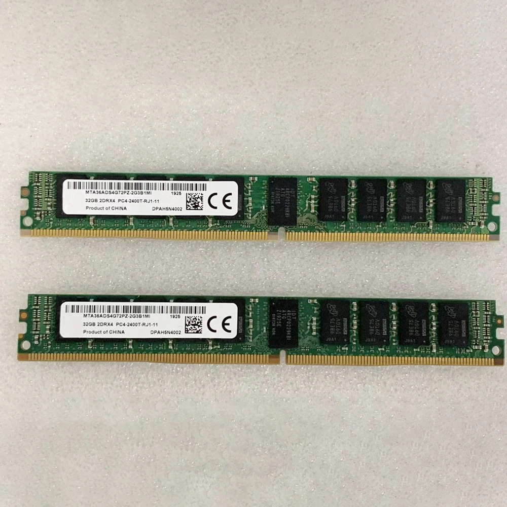1Pcs Server Memory For MT RAM 32GB 32G 2DRX4 2400 DDR4 REG Half U Narrow Strip VLP MTA36ADS4G72PZ-2G3B1 5 1Pcs Server Memory For MT RAM 32GB 32G 2DRX4 2400 DDR4 REG Half U Narrow Strip VLP MTA36ADS4G72PZ-2G3B1 - Image 3