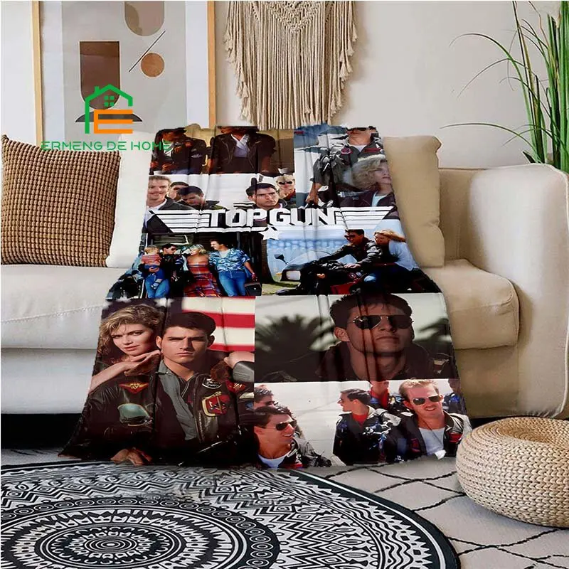 

Top Gun Throw Blanket Warm Blanket for Home, Picnic, Travel, Plane, Office and For Adults, Kids 5 Sizes