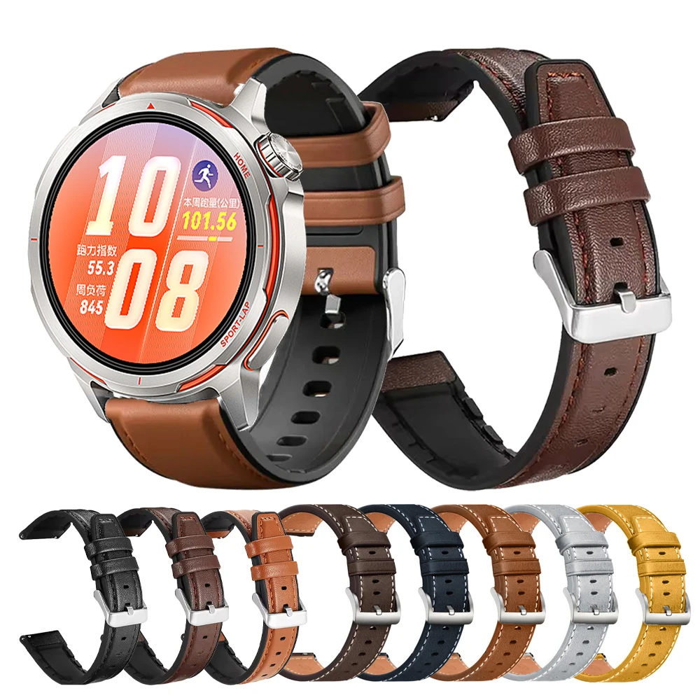 Silicone Leather 22mm Replacement Watchband