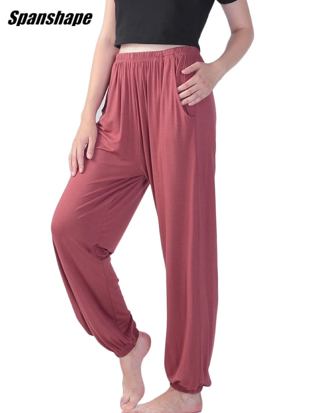 

Womens Sweatpants Joggers Stretchy Yoga Essentials Yoga Pants with Pockets Cozy Lounge Pants Medium to Plus Size 2X 3X 4X