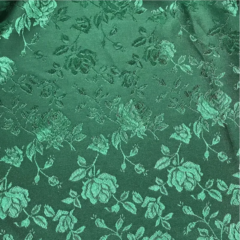 Rose Jacquard Brocade Satin 2