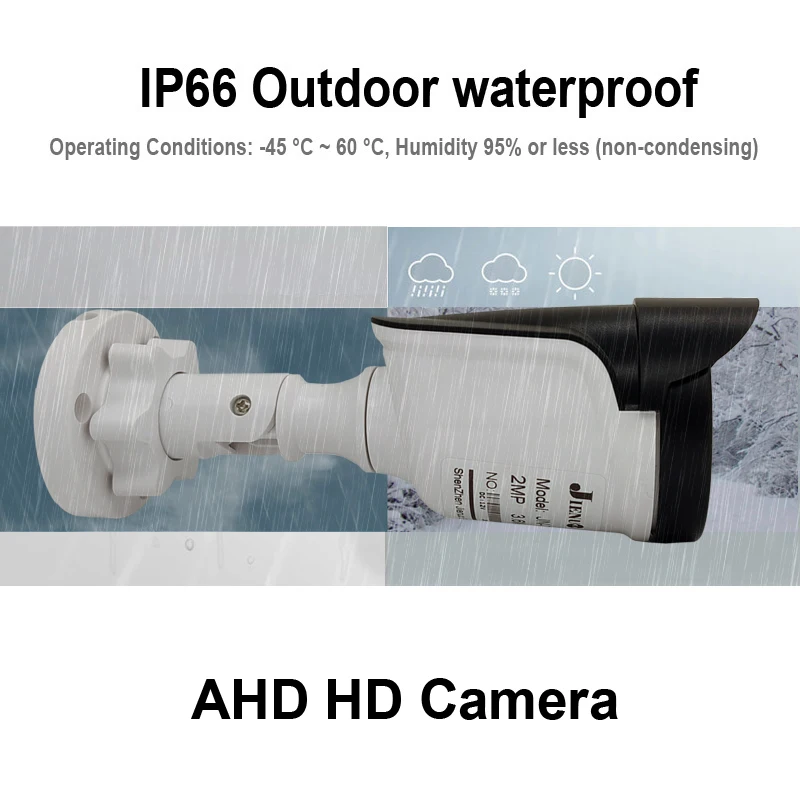 AHD Camera 1080P 5MP Digital Surveillance High Definition Infrared Night Vision CCTV Security Home Outdoor Waterproof Bullet 2mp 3