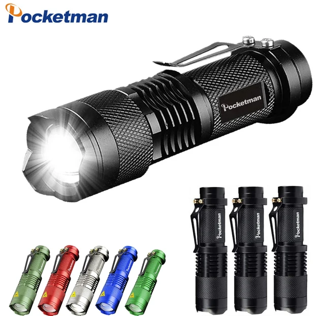 Super Bright LED Mini Flashlights Zoomable 3 Modes Flashlight Waterproof Torch for Camping Hiking Emergency Great Gift