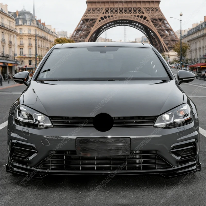 폭스바겐 골프 7 7.5 MK7 MK7.5 GTI GTD R R-라인 2012 2013 2014 2015 2016 2017 2018 2019 프론트 범퍼 스포일러 립 ABS 차체 키트