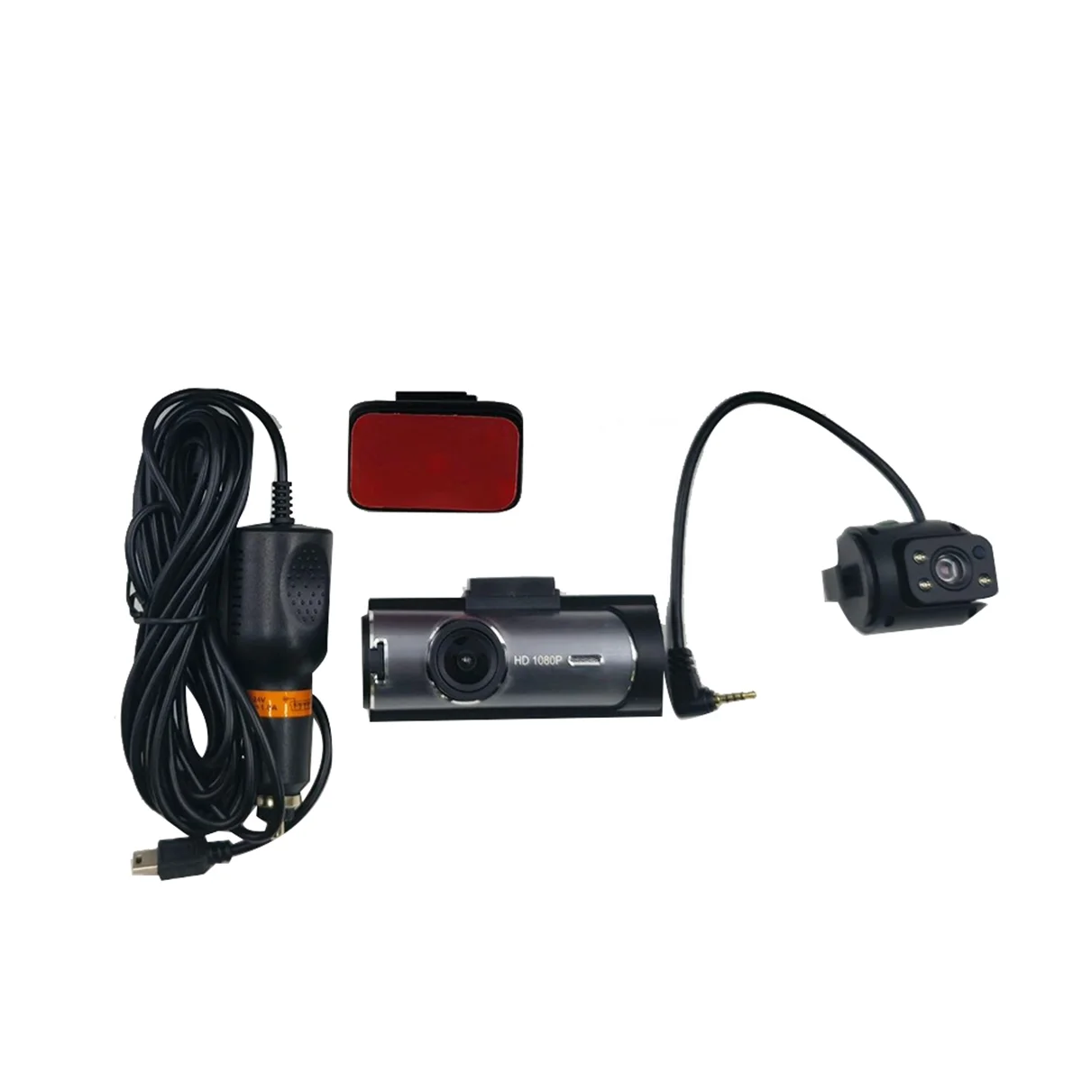 Car Recorder 3MP Car Front+Car+WiFi HD Dual Lens Dual Recording IR Night Vision 3 Meter DV Camera Recorder