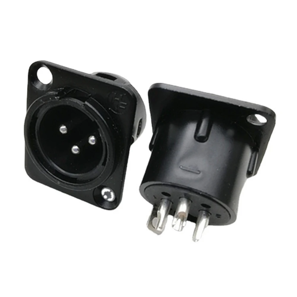 

XLR Connector Panel Mount, 3 Pin Mic Jack Audio Connector Suitable For Rack Mount And Rack Panel Configurations