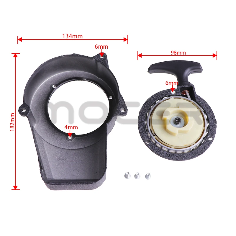 Kit Avviamento A Strappo (Pull Starter) In Lega Per Motori 2 Tempi 47cc – Compatibile Con Mini Dirt Bike, Pocket Bike E ATV - 2