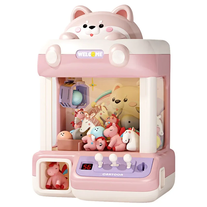 Animal Doll Machine Children's Toys Household Mini Clip Doll Egg Twisting Machine New Year's Birthday Gift for Children 4