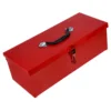 Clothes Storage Boxes Tin Toolbox Case Container Fishing Tackle Iron Red Waterproof Household 1