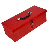 Clothes Storage Boxes Tin Toolbox Case Container Fishing Tackle Iron Red Waterproof Household 1