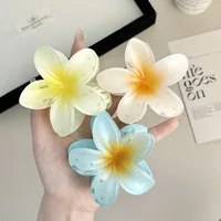 2024 New Vacation Egg Flower Hair Clips Hawaii Beach Claws Bohemian Hairpin for Girls - Image 5