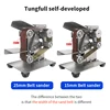 Tungfull Belt Sander Machine 220v DIY Sander Polisher Polishing Grinding Machine Mini Belt Grinding Machine Tool with 10PCS Belt 3