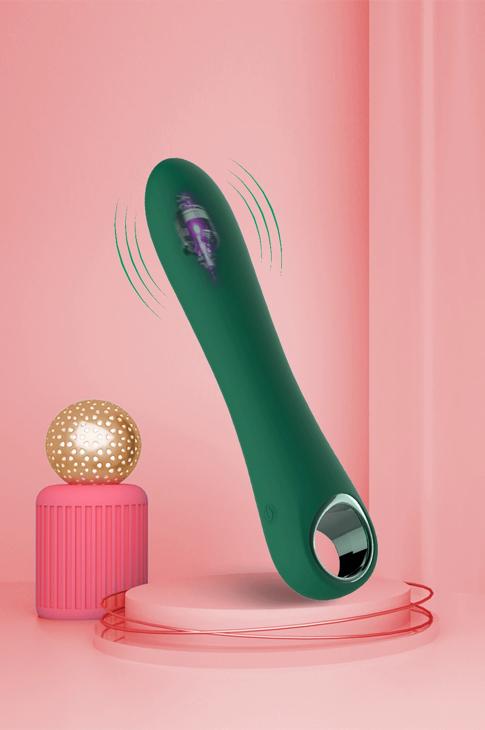 Powerful Silicone G-spot Vibrator And Clitoral Anal Stimulator_voghion.com