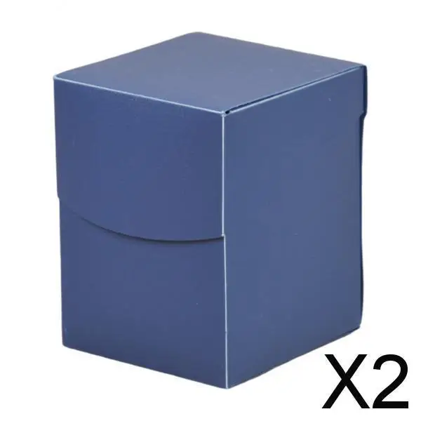 2X Plastic Card Storage Boxes Protector Holder for Game Cards Business Cards