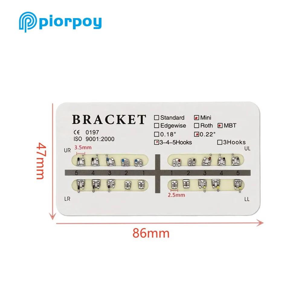 Рисунок 5 - Ортодонтические скобы PIORPOY