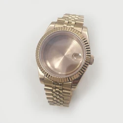 Black Gold Rose Gold Watch Case with Top Waterproof Sapphire Crystal - 36mm ETA2824 PT5000 (Rose gold 1)