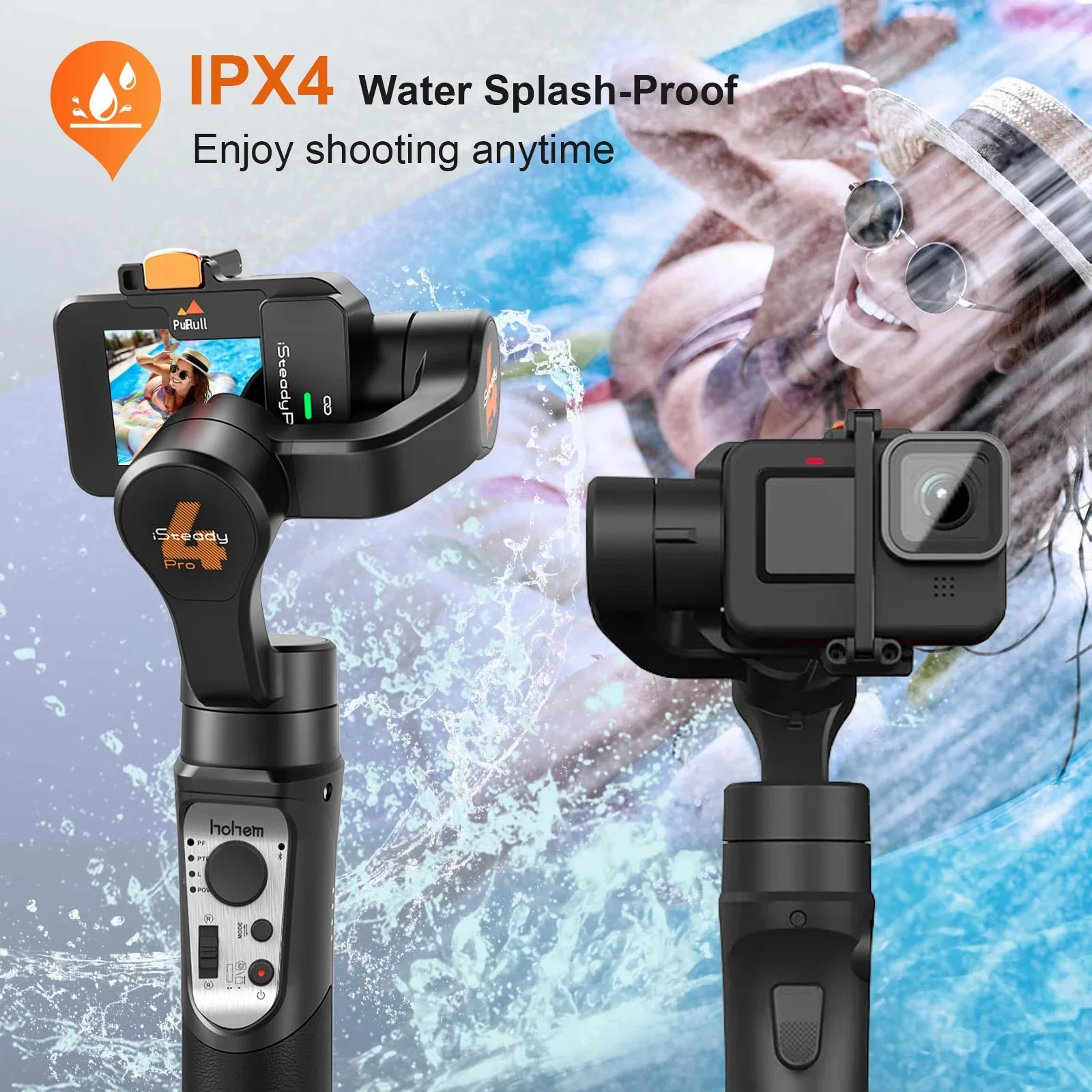 

3 Axis Professional Gimbal Stabilizer for Action Camera Waterproof Anti Shake Handheld Stabilizer for Gopro DJI OSMO Insta360